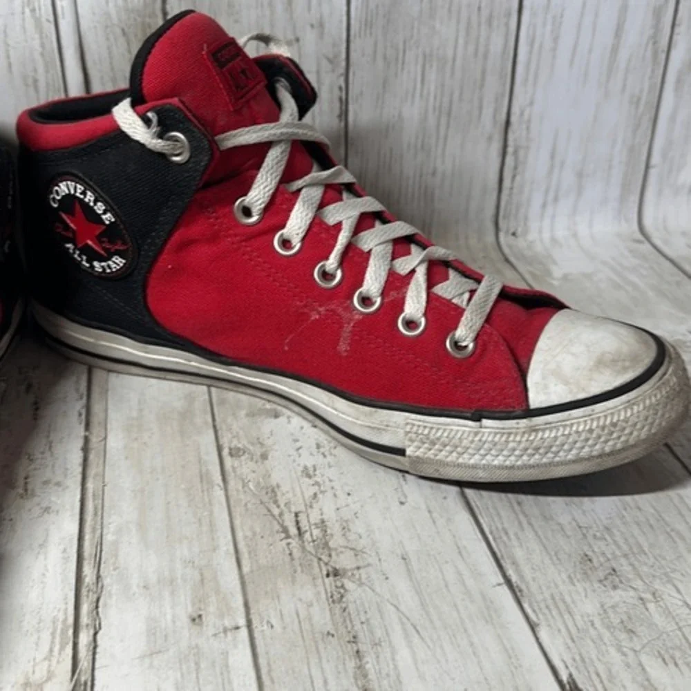 Converse Chuck Taylor All Star High Street Red Black Mens 10 169110F‎ Mid Top